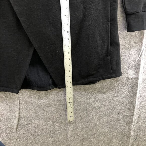 Deharo Labs Technical Moto Zip Sweatshirt Jacket Black Womens Size L Snap Button - Picture 7 of 13